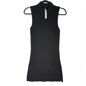 Lululemon Travel The Distance Black Tunic Sweater Top Cashmere Womens Sz 2